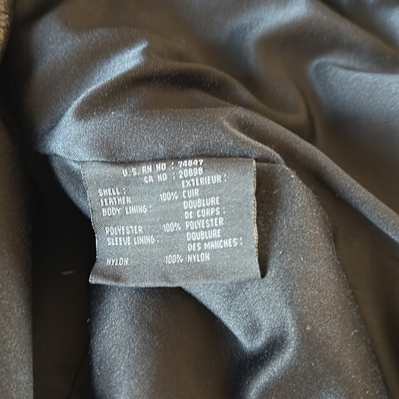 Marc New York Button Down 100% Leather Jacket Black Size L - Picture 8 of 10